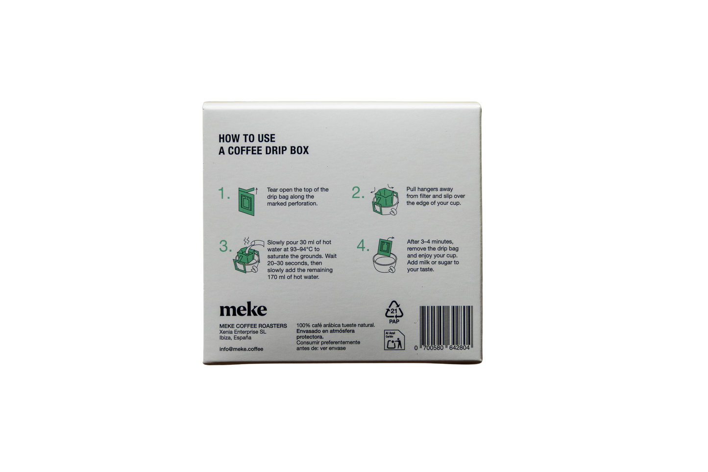Drip Coffee Bags San Martín 10uds