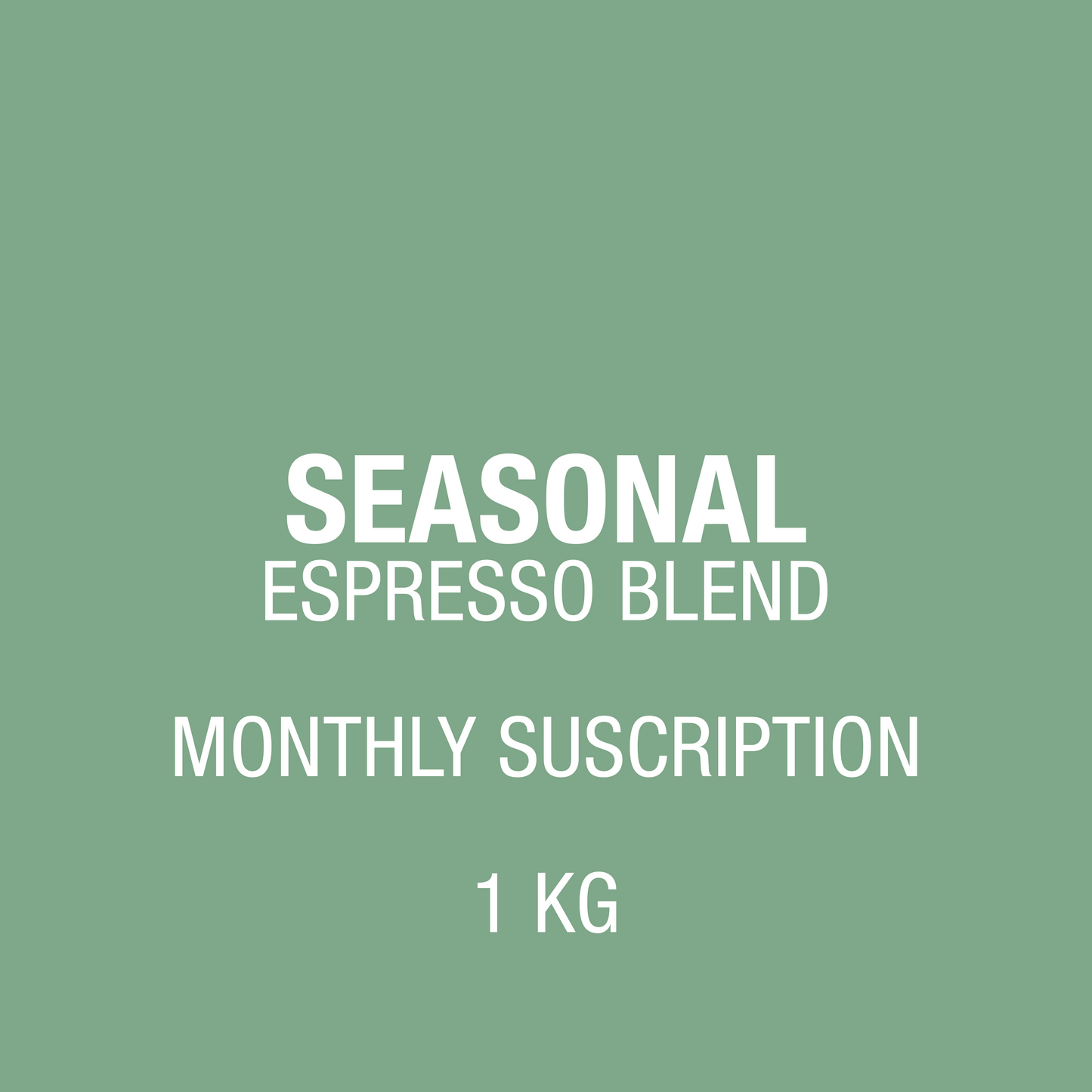 Suscripción Seasonal Espresso Blend 1 Kg