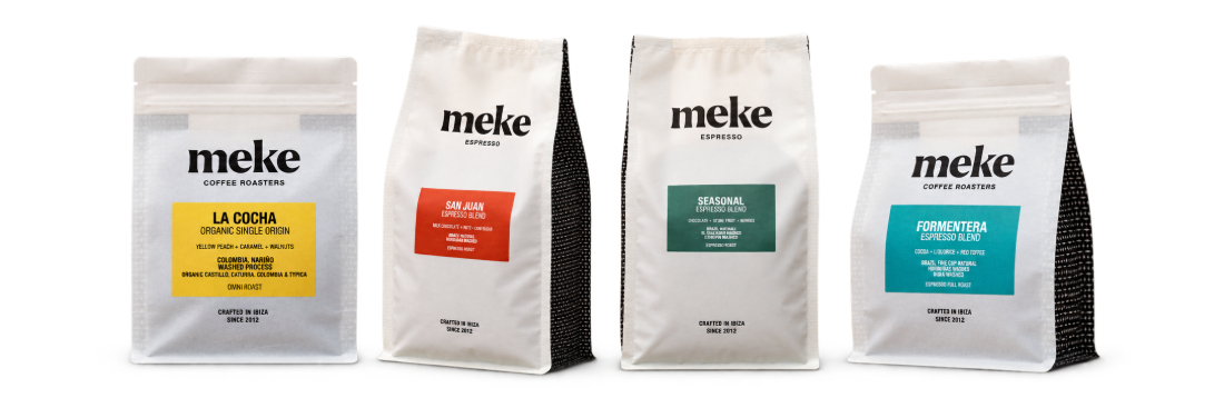 Gama de cafés Meke